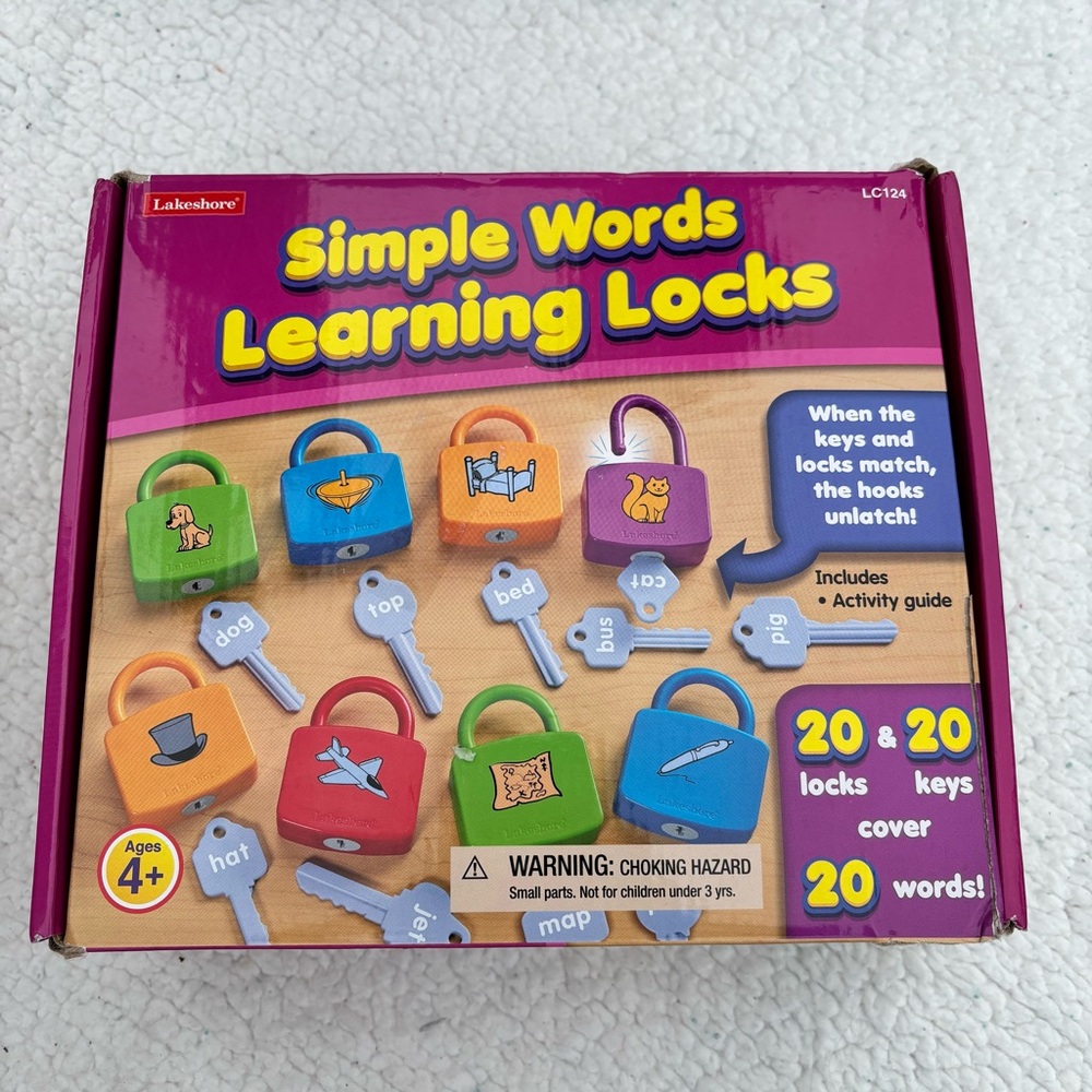 Lakeshore simple words learning locks